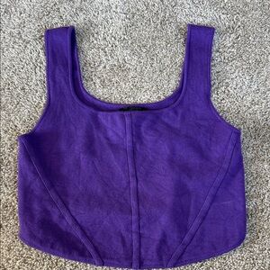 House of Harlow 1960 Rich Purple Crop Top L